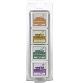 LAWN FAWN LAWN FAWN PREMIUM DYE INK CUBE PACK SECRET GARDEN 4/PK