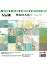 ARDEN CREATIVE STUDIO ARDEN CREATIVE STUDIO HIDDEN CREEK 8x8 PAPER PAD 24 SHEETS