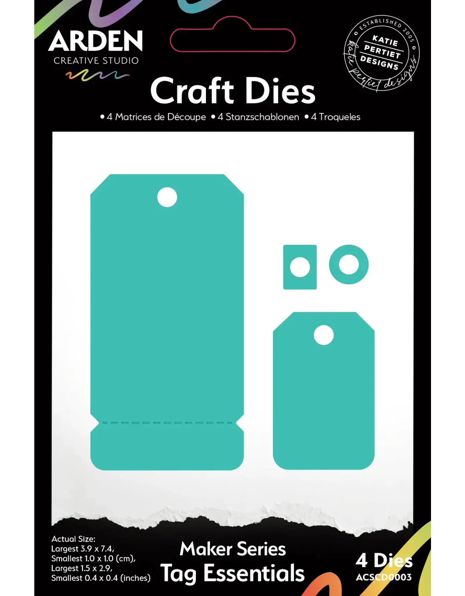ARDEN CREATIVE STUDIO ARDEN CREATIVE STUDIO MAKER SERIES TAG ESSENTIALS DIE SET