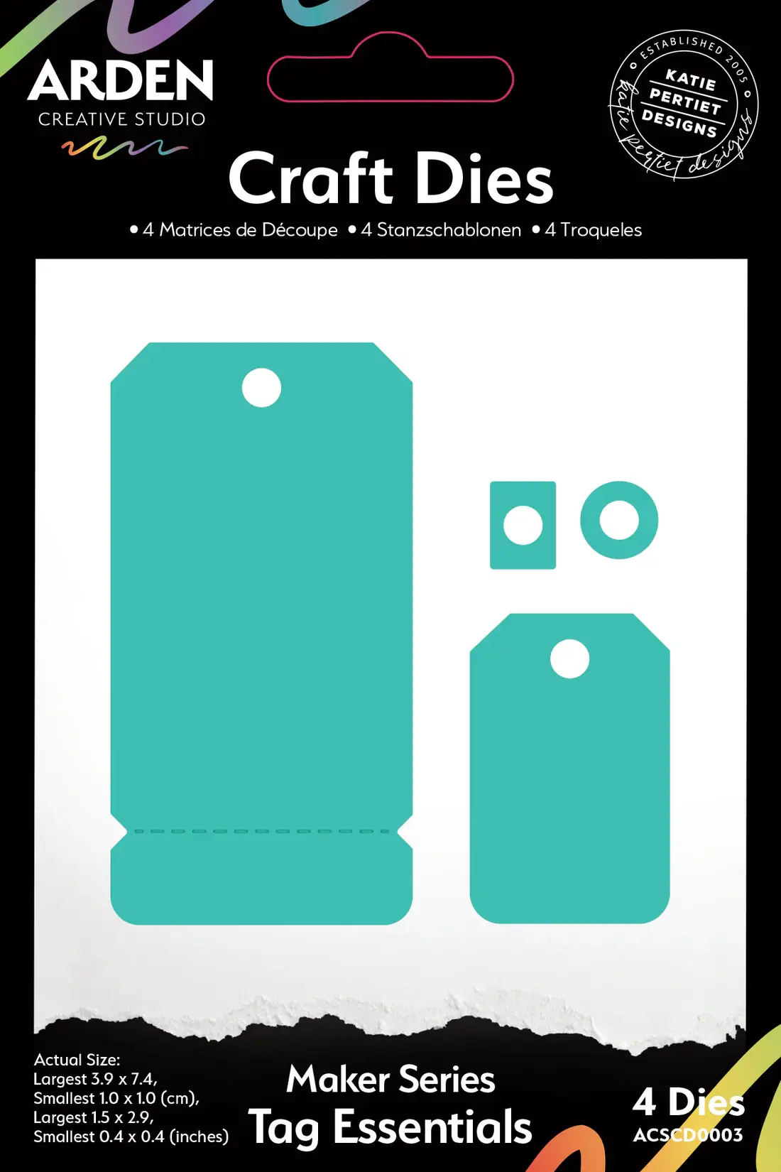 ARDEN CREATIVE STUDIO ARDEN CREATIVE STUDIO MAKER SERIES TAG ESSENTIALS DIE SET