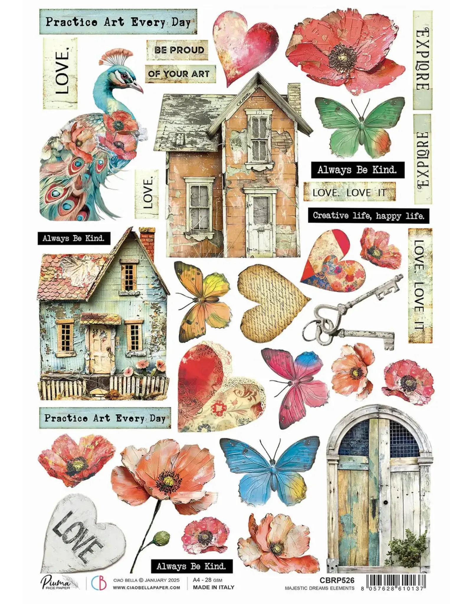 CIAO BELLA CIAO BELLA MAJESTIC DREAM A4 RICE PAPER