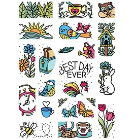 LDRS CREATIVE LDRS CREATIVE DAYBREAK PUZZLE SCENES CLEAR STAMP SET