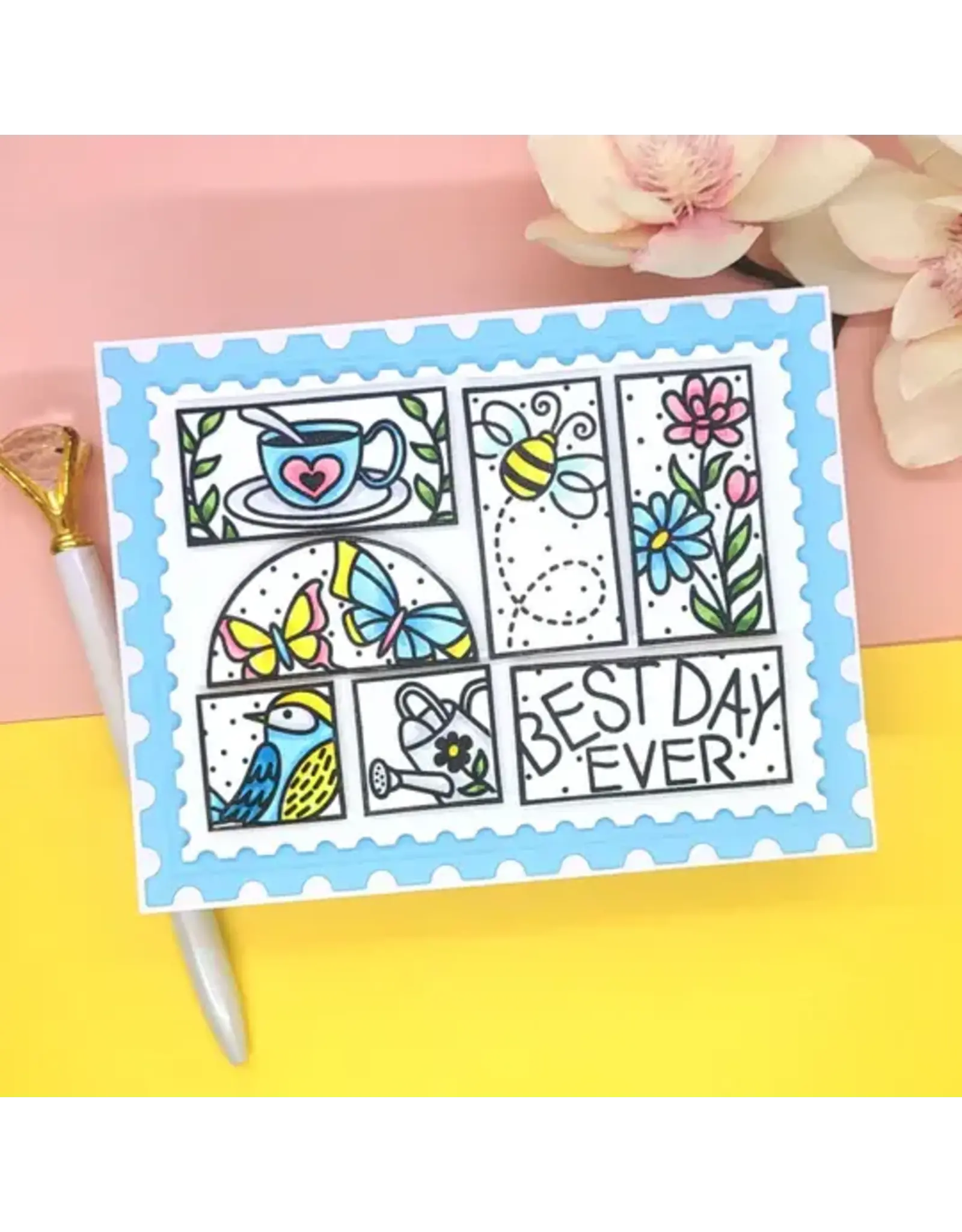 LDRS CREATIVE LDRS CREATIVE DAYBREAK PUZZLE SCENES CLEAR STAMP SET