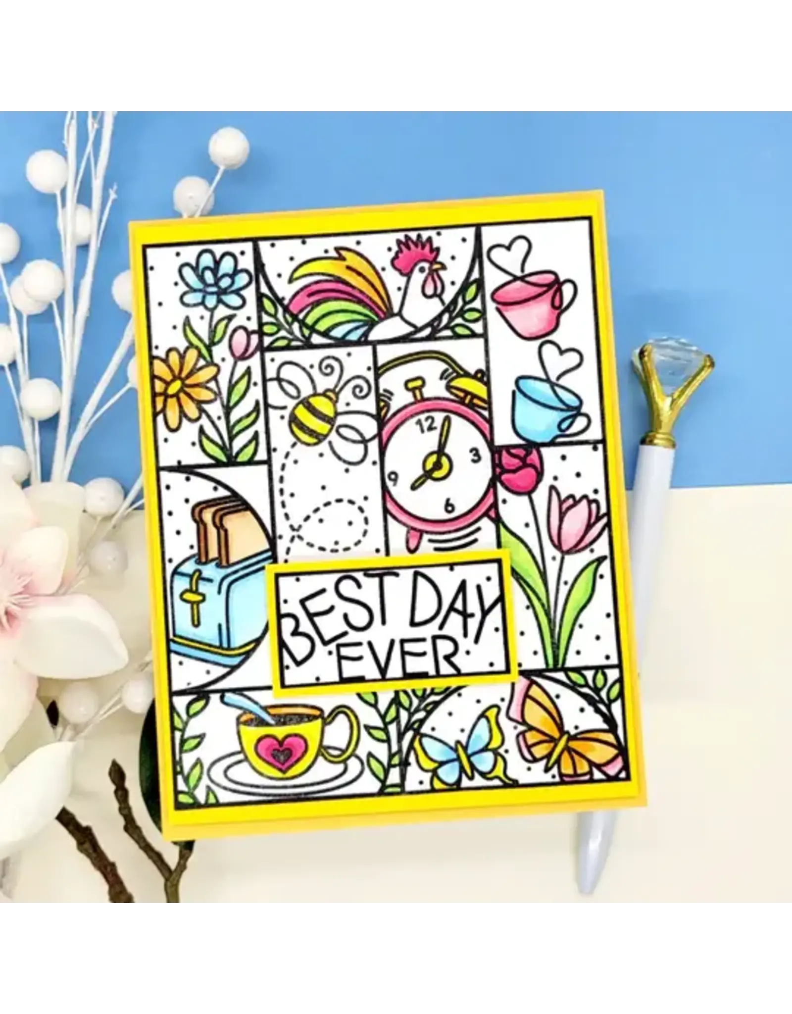 LDRS CREATIVE LDRS CREATIVE DAYBREAK PUZZLE SCENES CLEAR STAMP SET