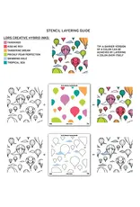 LDRS CREATIVE LDRS CREATIVE HOT AIR BALLOONS LAYERING STENCILS SET 2/PK