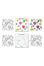 LDRS CREATIVE LDRS CREATIVE HOT AIR BALLOONS LAYERING STENCILS SET 2/PK