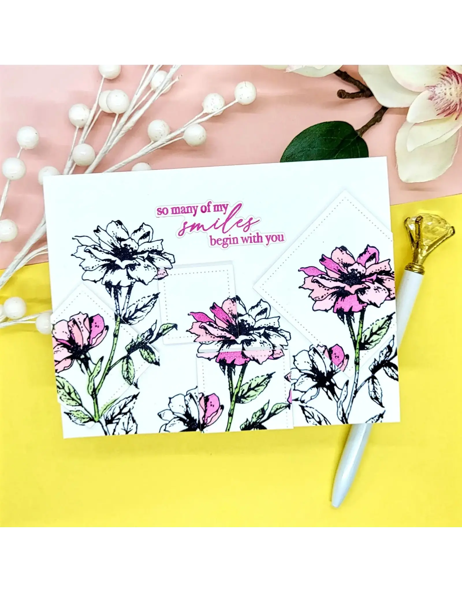 LDRS CREATIVE LDRS CREATIVE VICTORIAN PETALS LAYERING STENCILS SET 2/PK