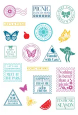 LDRS CREATIVE LDRS CREATIVE PICNIC POSTAGE COLLAGE CLEAR STAMP SET