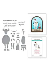 SPELLBINDERS SPELLBINDERS ON THE FARM COLLECTION HAY THERE CLEAR STAMP & DIE SET
