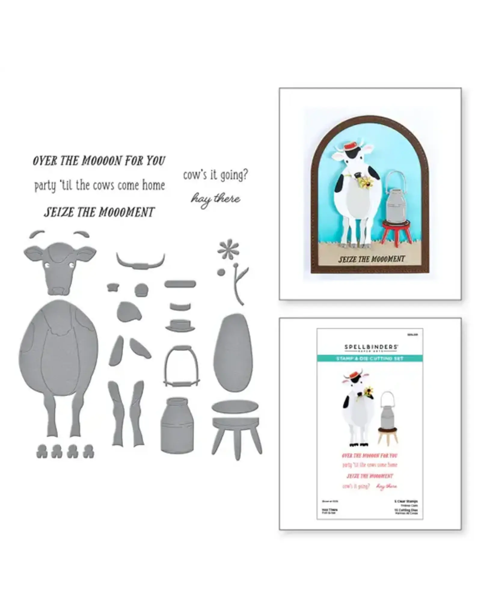 SPELLBINDERS SPELLBINDERS ON THE FARM COLLECTION HAY THERE CLEAR STAMP & DIE SET