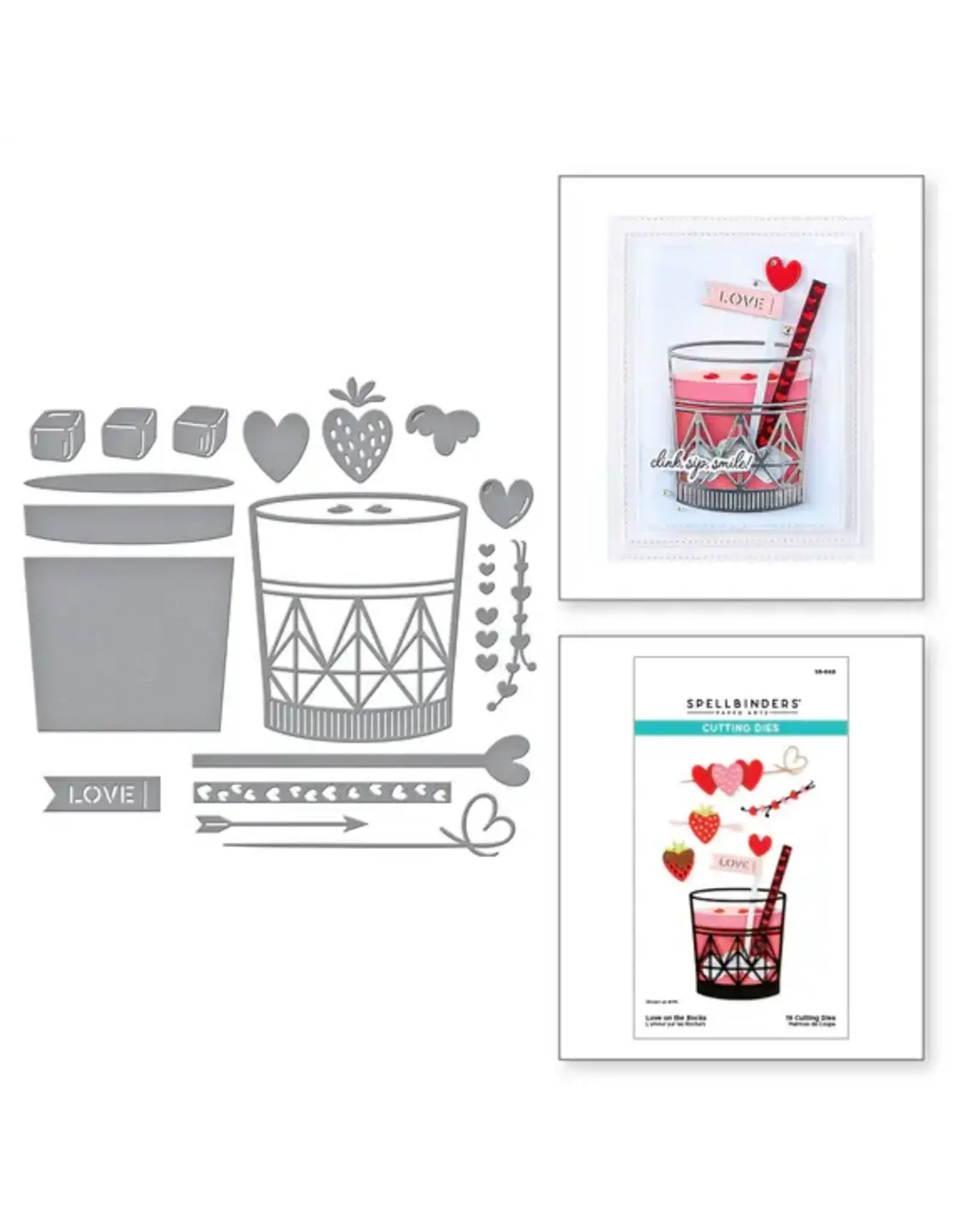 SPELLBINDERS SPELLBINDERS LOVE ON THE ROCKS COLLECTION LOVE ON THE ROCKS ETCHED DIE SET