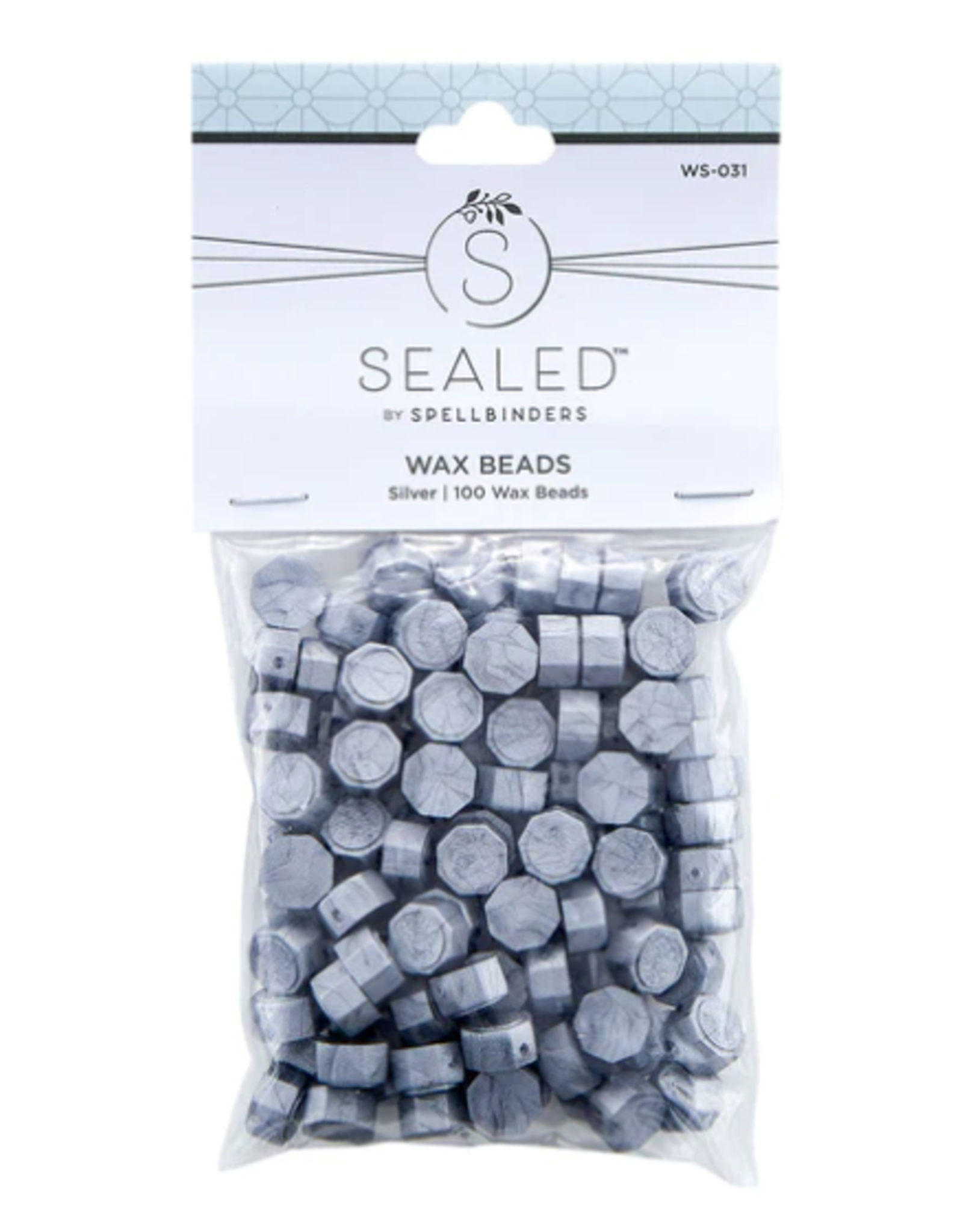 SPELLBINDERS SPELLBINDERS SEALED BY SPELLBINDERS COLLECTION SILVER WAX BEADS 100/PK