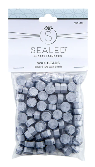 SPELLBINDERS SPELLBINDERS SEALED BY SPELLBINDERS COLLECTION SILVER WAX BEADS 100/PK