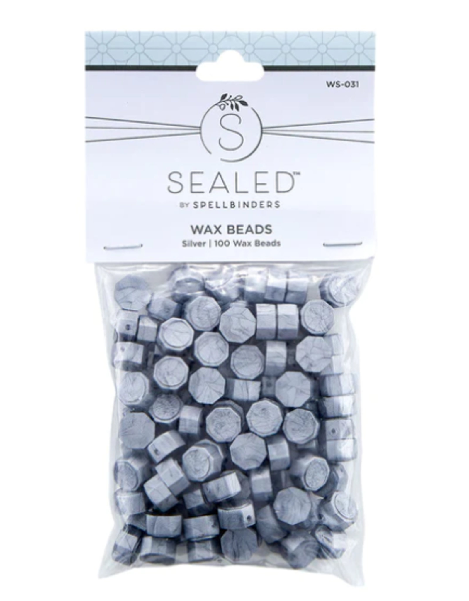 SPELLBINDERS SPELLBINDERS SEALED BY SPELLBINDERS COLLECTION SILVER WAX BEADS 100/PK