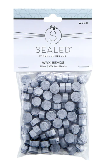 SPELLBINDERS SPELLBINDERS SEALED BY SPELLBINDERS COLLECTION SILVER WAX BEADS 100/PK