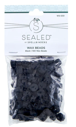 SPELLBINDERS SPELLBINDERS SEALED BY SPELLBINDERS COLLECTION BLACK WAX BEADS 100/PK
