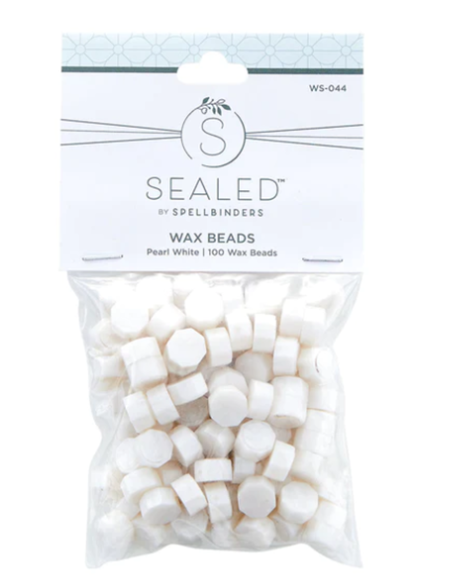 SPELLBINDERS SPELLBINDERS SEALED BY SPELLBINDERS COLLECTION PEARL WHITE WAX BEADS 100/PK