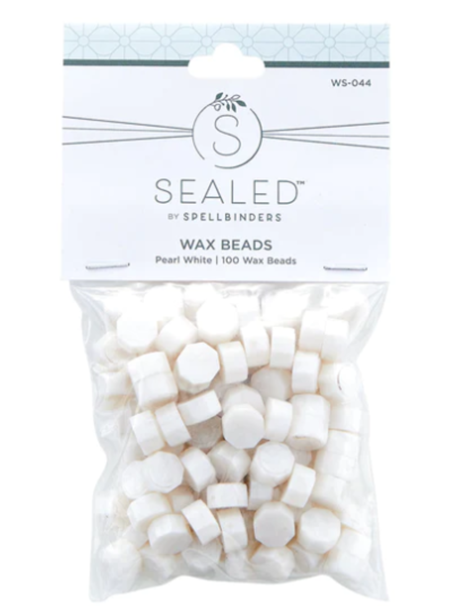 SPELLBINDERS SPELLBINDERS SEALED BY SPELLBINDERS COLLECTION PEARL WHITE WAX BEADS 100/PK