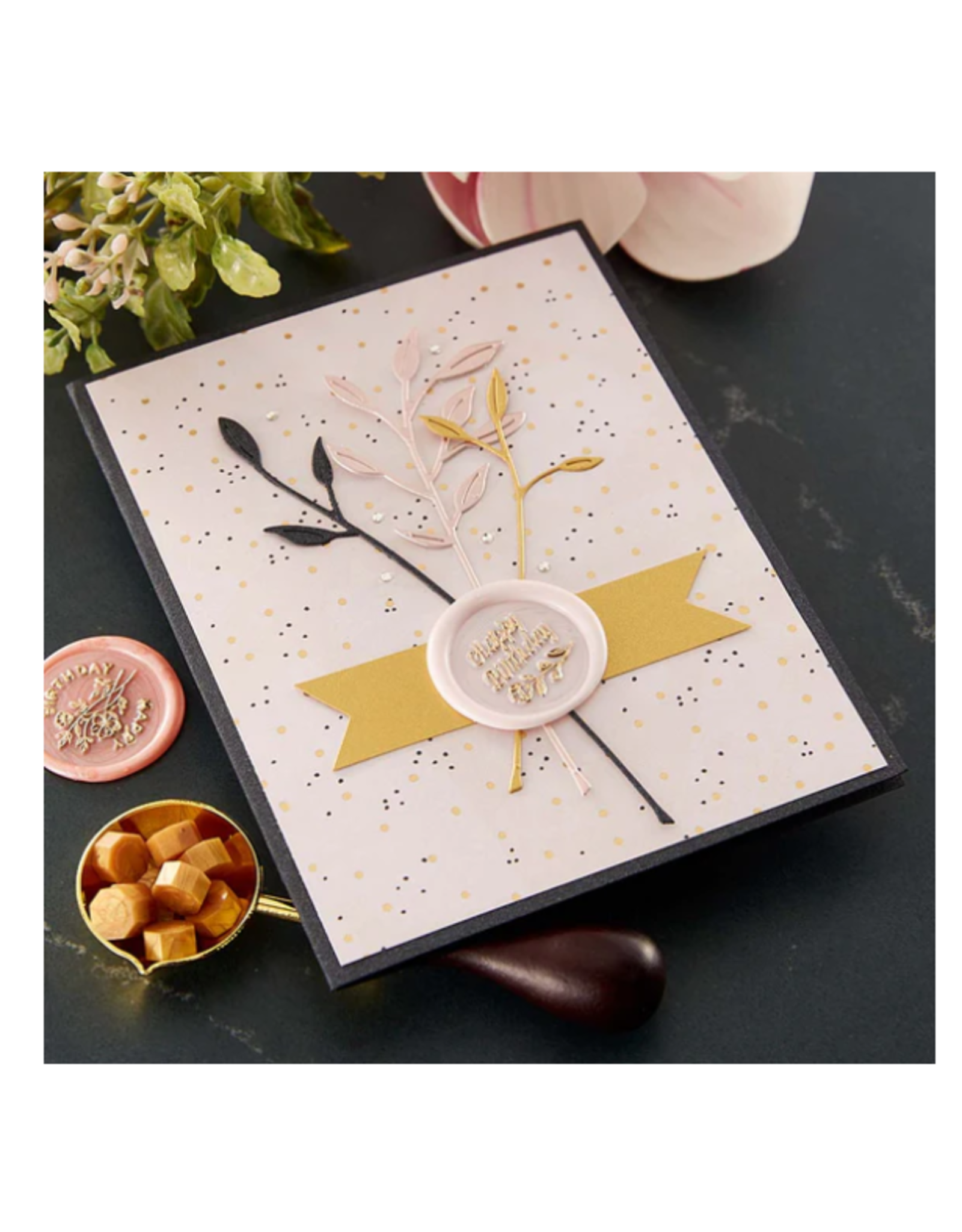 SPELLBINDERS SPELLBINDERS SEALED BY SPELLBINDERS COLLECTION PEARL WHITE WAX BEADS 100/PK