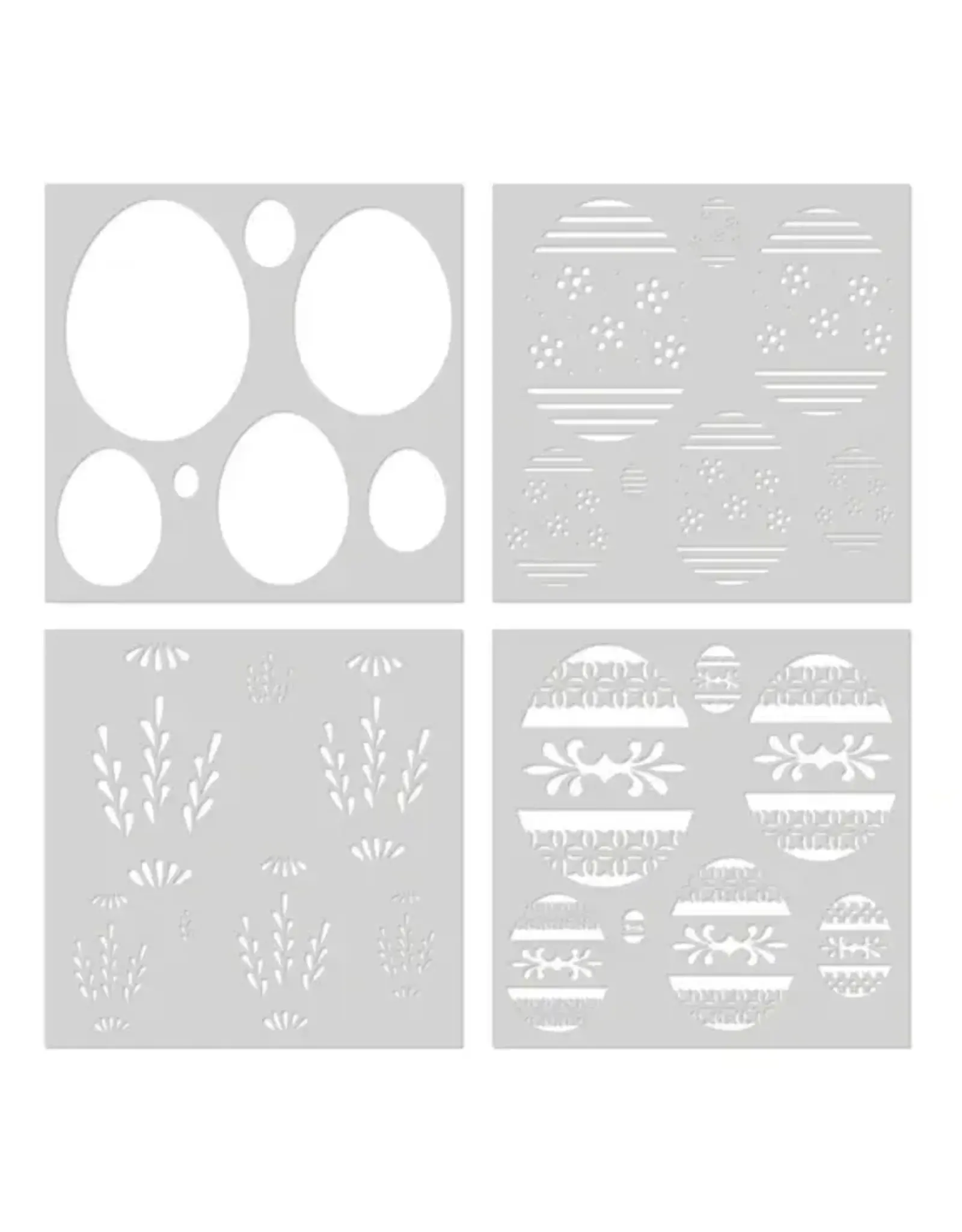 HERO ARTS HERO ARTS DECORATIVE EGGS COLOR LAYERING STENCIL SET