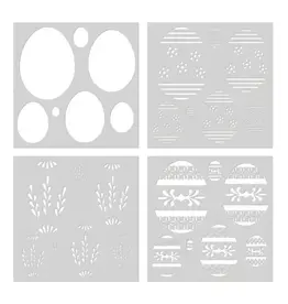 HERO ARTS HERO ARTS DECORATIVE EGGS COLOR LAYERING STENCIL SET