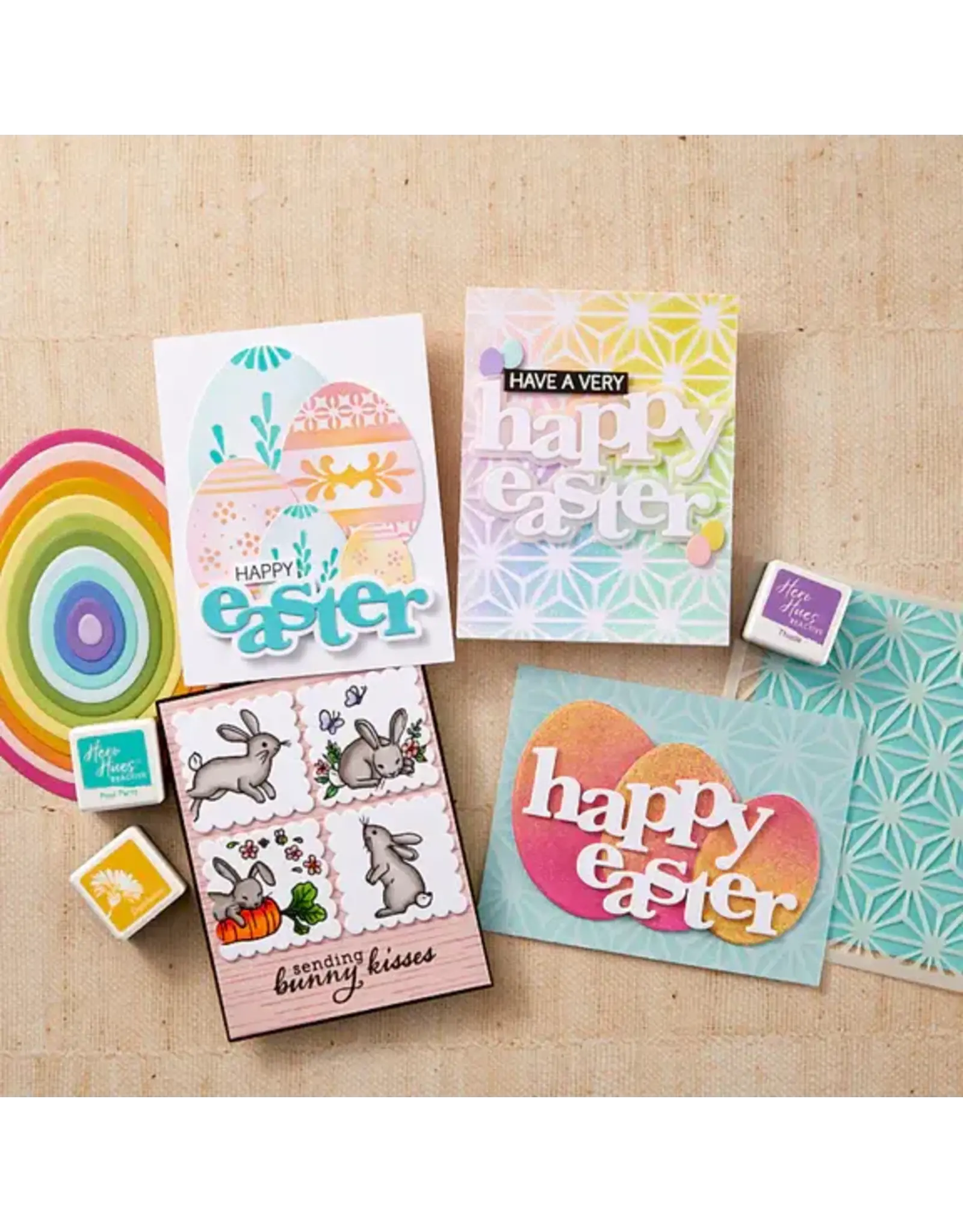 HERO ARTS HERO ARTS DECORATIVE EGGS COLOR LAYERING STENCIL SET