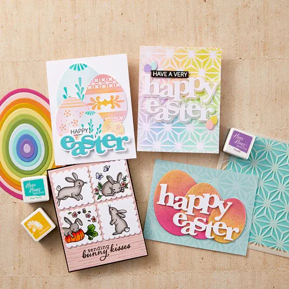 HERO ARTS HERO ARTS DECORATIVE EGGS COLOR LAYERING STENCIL SET