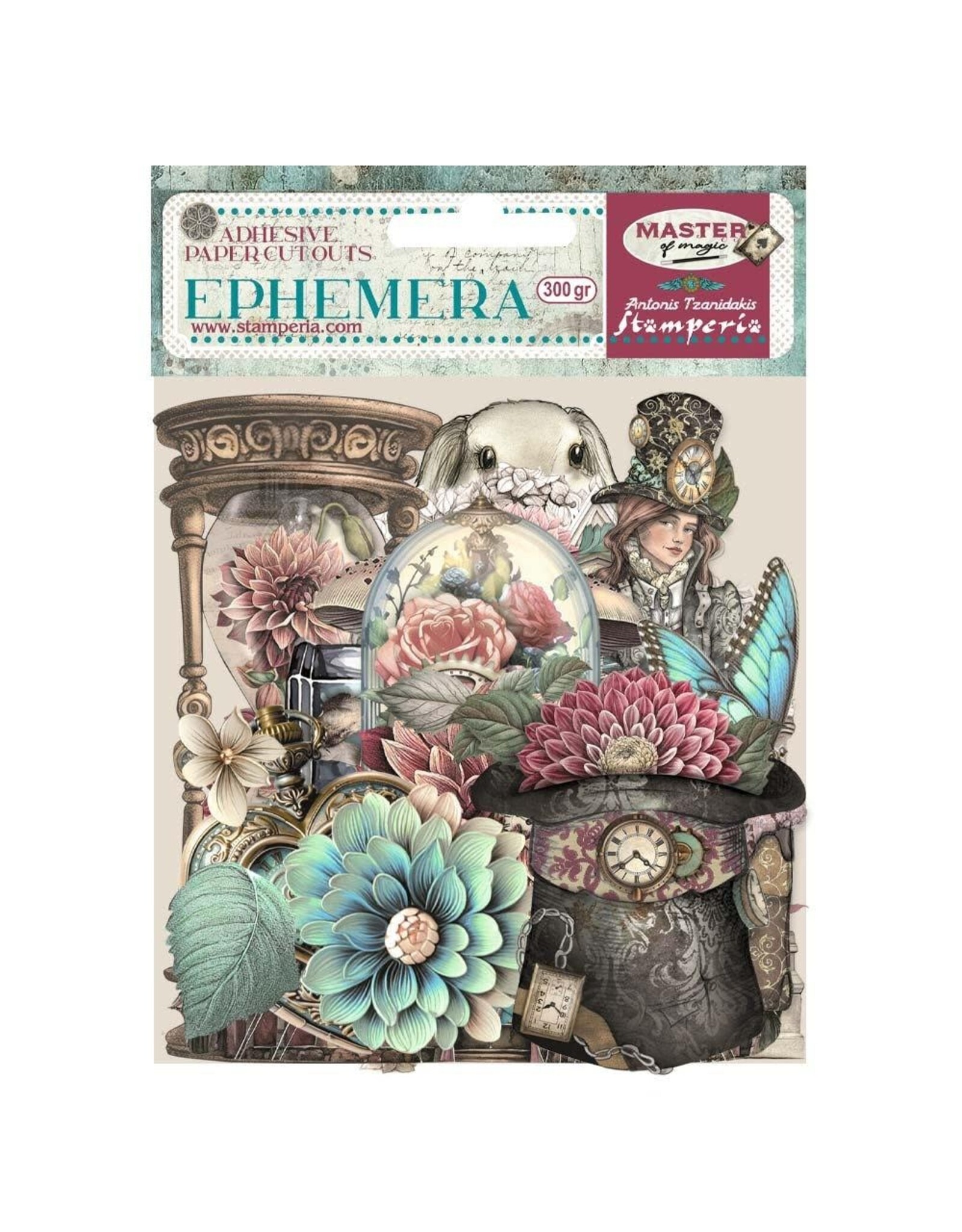 STAMPERIA STAMPERIA MASTER OF MAGIC EPHEMERA ADHESIVE PAPER CUT OUTS