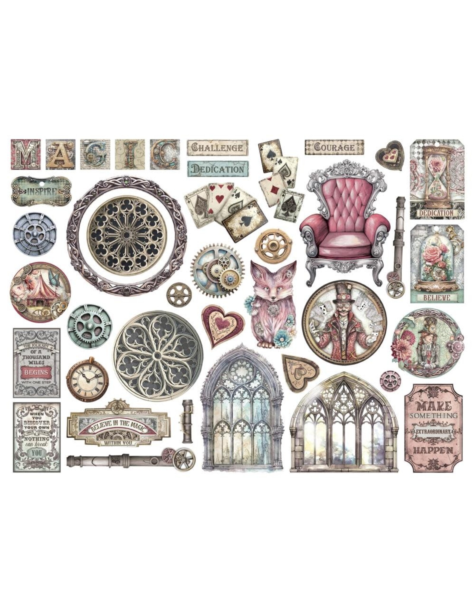 STAMPERIA STAMPERIA MASTER OF MAGIC CHIPBOARD DIE CUTS