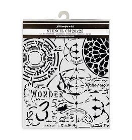 STAMPERIA STAMPERIA MASTER OF MAGIC GOTHIC TEXTURE 20x25cm STENCIL