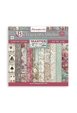 STAMPERIA STAMPERIA MASTER OF MAGIC MAXI BACKGROUNDS SELECTION 12X12 COLLECTION PACK 10 SHEETS