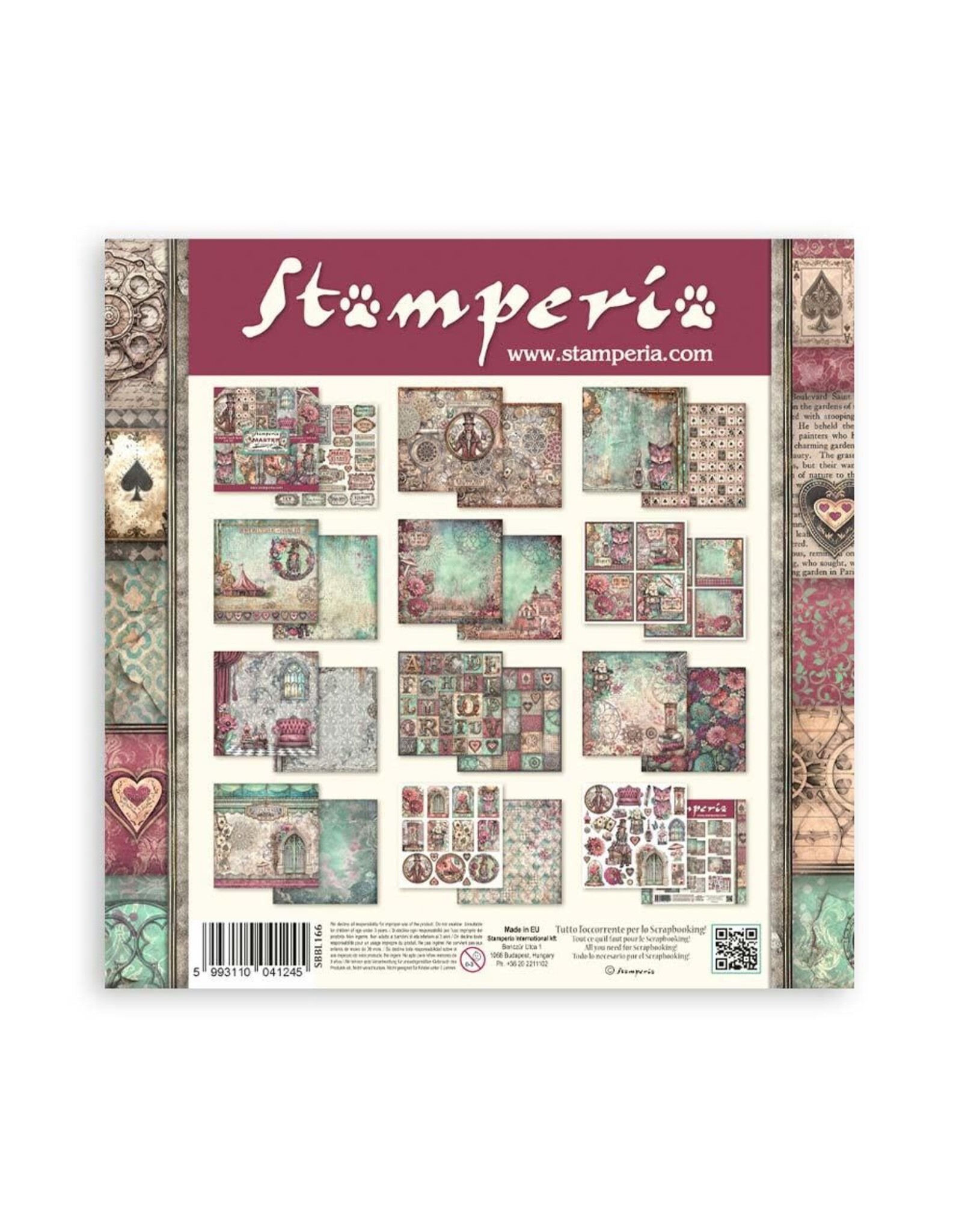 STAMPERIA STAMPERIA MASTER OF MAGIC COLLECTION 12x12 COLLECTION PACK 10 SHEETS