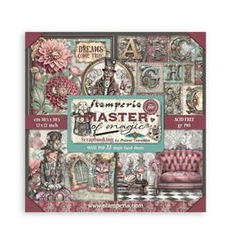 STAMPERIA STAMPERIA MASTER OF MAGIC MAXI PAD 12x12 PAPER PACK 22 SHEETS
