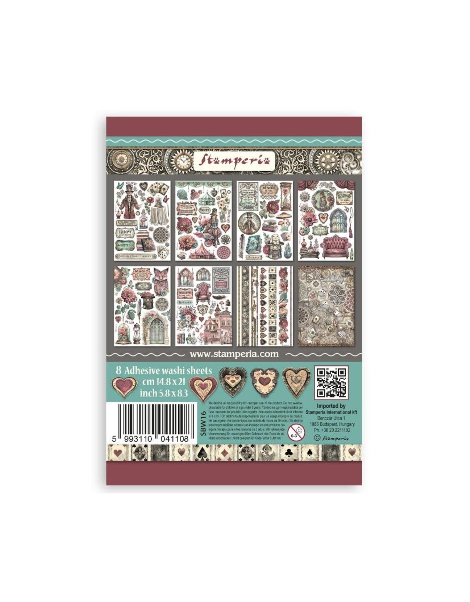 STAMPERIA STAMPERIA MASTER OF MAGIC A5 WASHI PAD