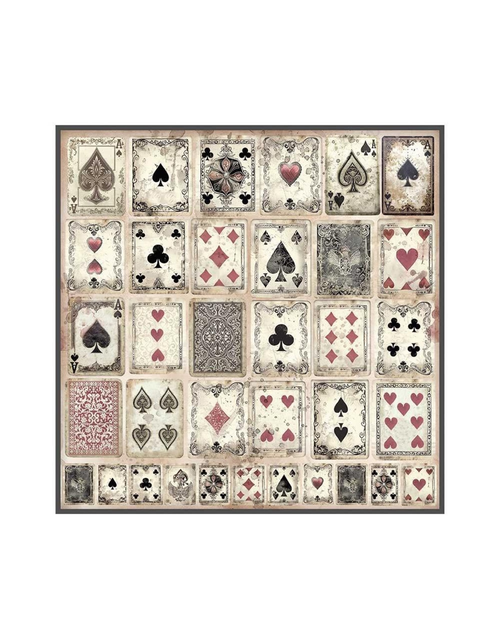STAMPERIA STAMPERIA MASTER OF MAGIC 12x12 POLYESTER FABRIC SHEETS 4/PK