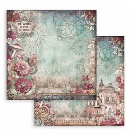 STAMPERIA STAMPERIA MASTER OF MAGIC HOUSE 12x12 CARDSTOCK