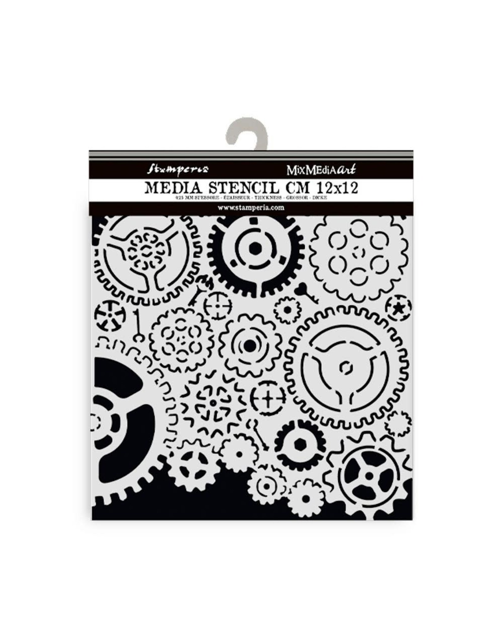 STAMPERIA STAMPERIA GEARS PATTERN 12x12cm STENCIL