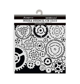 STAMPERIA STAMPERIA GEARS PATTERN 12x12cm STENCIL