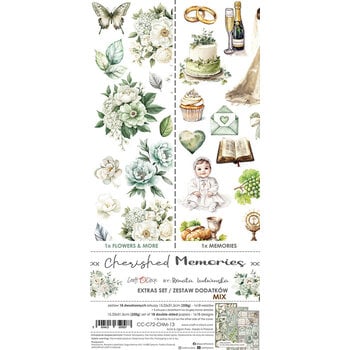 CRAFT O'CLOCK CRAFT O'CLOCK CHERISHED MEMORIES EXTRAS SET-MIX 6x12  COLLECTION PACK 18 SHEETS