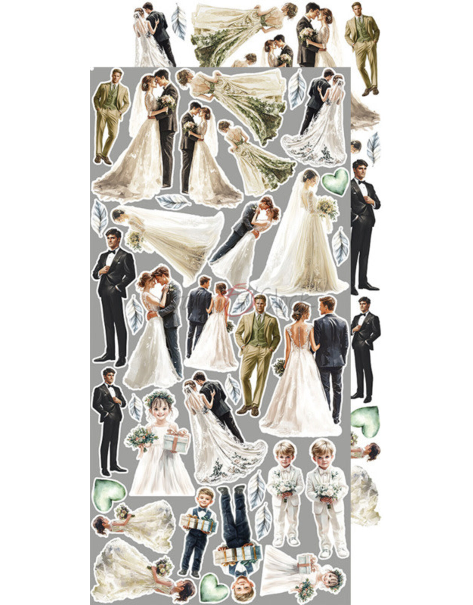 CRAFT O'CLOCK CRAFT O'CLOCK CHERISHED MEMORIES EXTRAS SET-MIX 6x12  COLLECTION PACK 18 SHEETS