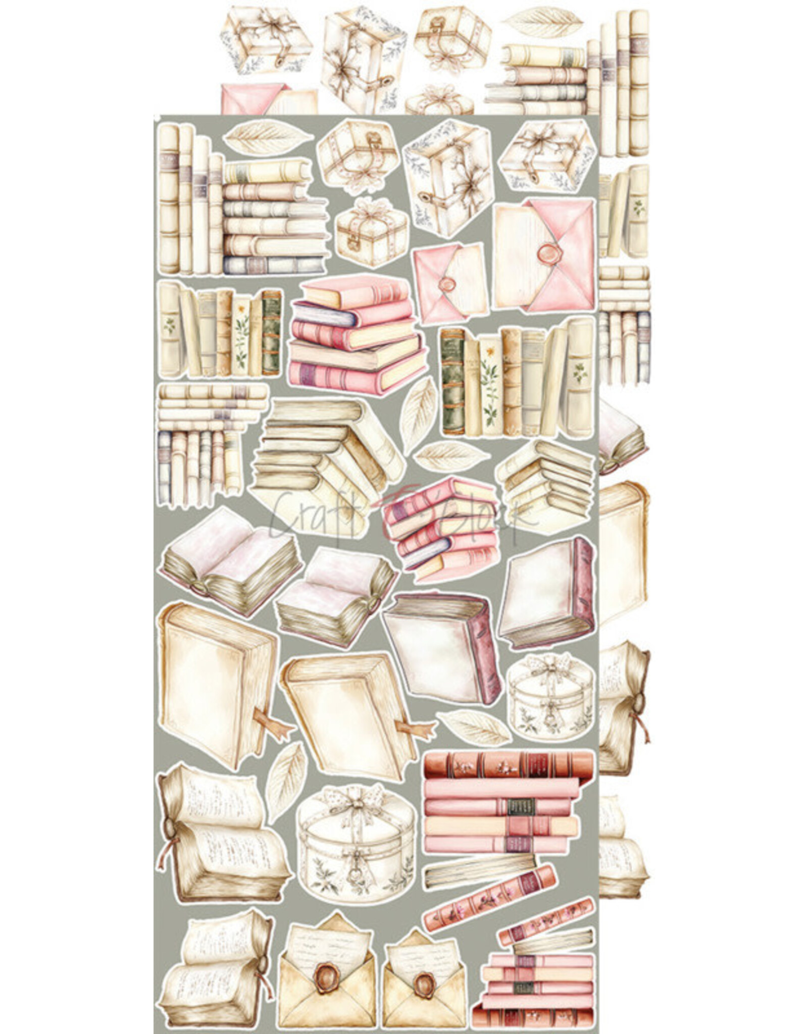 CRAFT O'CLOCK CRAFT O'CLOCK ROSE EMOTIONS EXTRAS SET-MIX 6x12 COLLECTION PACK 18 SHEETS