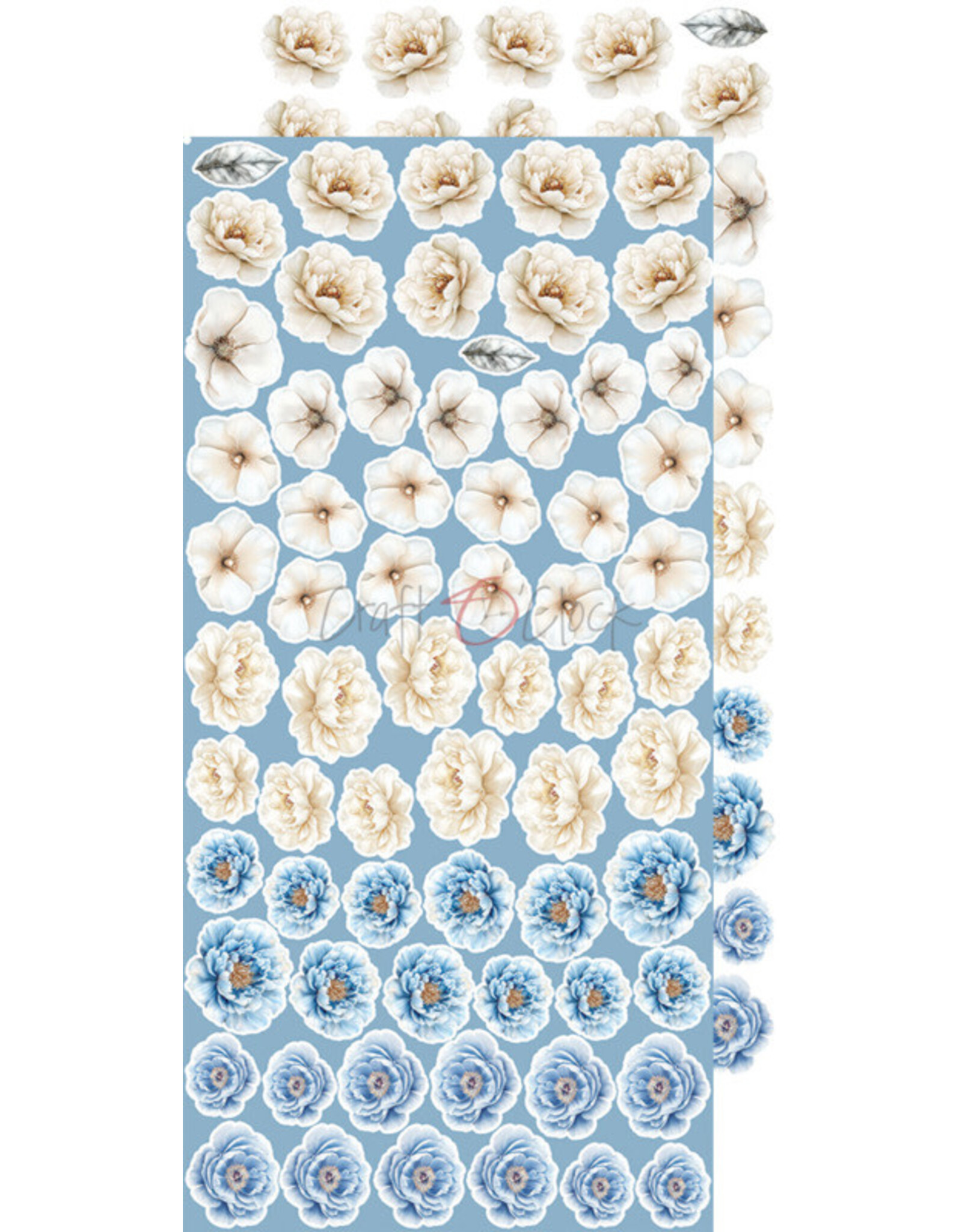 CRAFT O'CLOCK CRAFT O'CLOCK SOMETHING BLUE EXTRAS SET-MIX 6x12  COLLECTION PACK 18 SHEETS