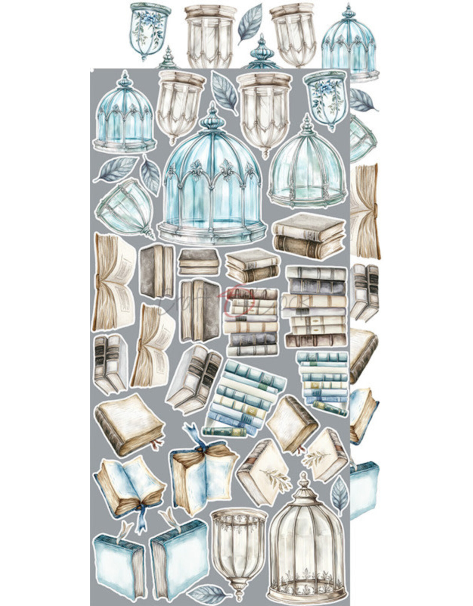 CRAFT O'CLOCK CRAFT O'CLOCK SOMETHING BLUE EXTRAS SET-MIX 6x12  COLLECTION PACK 18 SHEETS