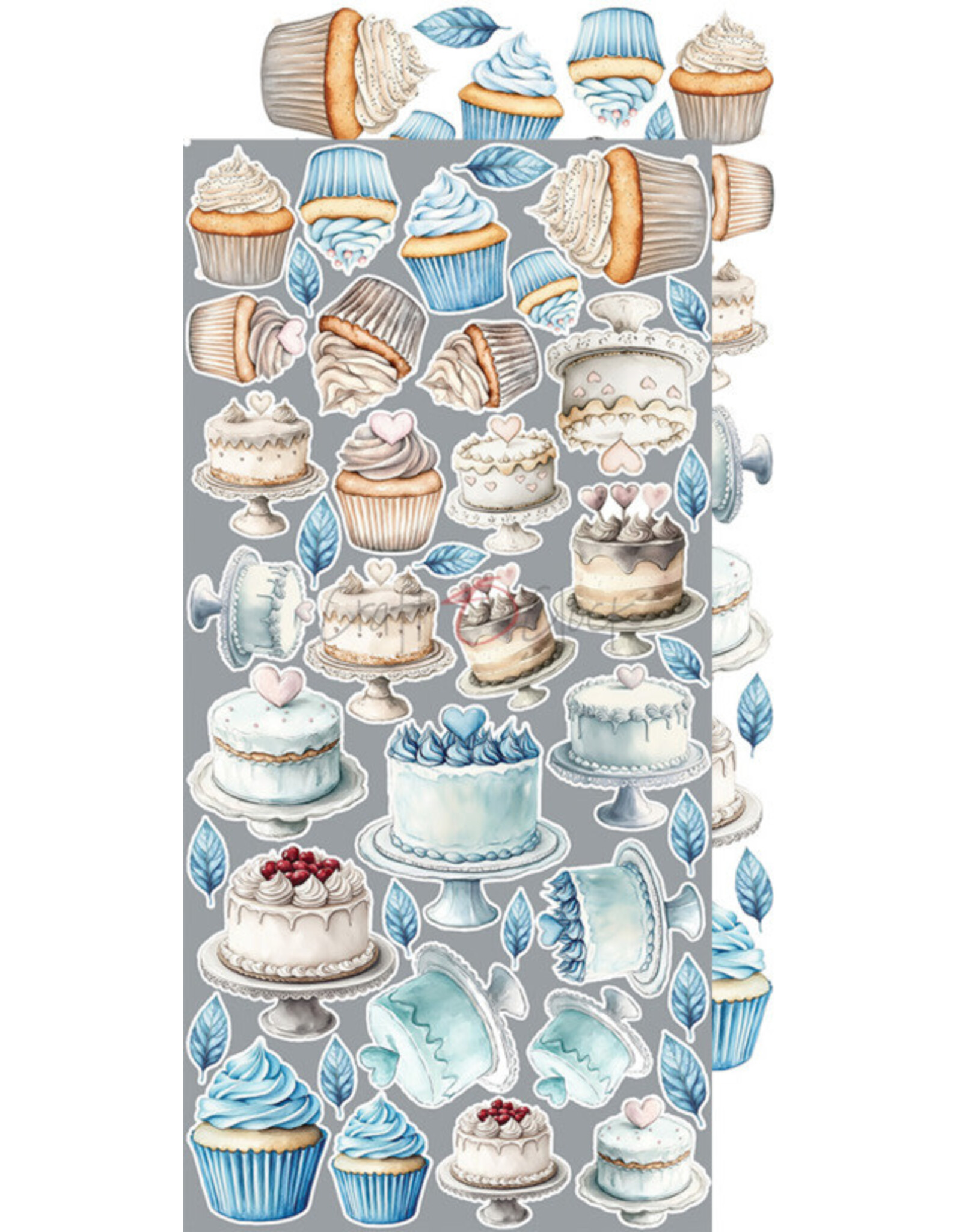 CRAFT O'CLOCK CRAFT O'CLOCK SOMETHING BLUE EXTRAS SET-MIX 6x12  COLLECTION PACK 18 SHEETS
