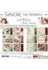 CRAFT O'CLOCK CRAFT O'CLOCK SAVOR THE MOMENT 8x8 MEDIUM-MIX PAPERS SET 24 SHEETS