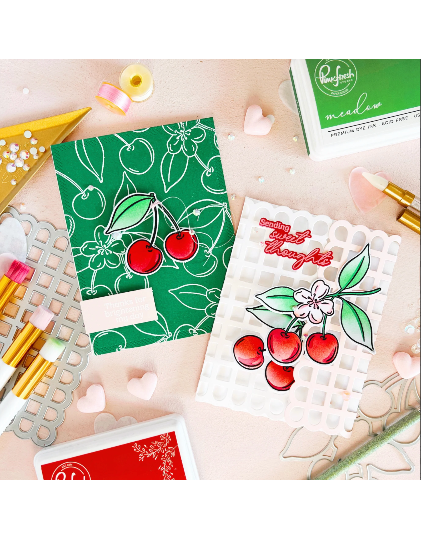 PINKFRESH PINKFRESH STUDIO CHERRY BLISS CLEAR STAMP SET