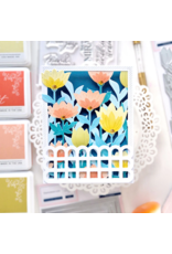 PINKFRESH PINKFRESH STUDIO FLORAL FIELD STENCIL SET 7/PK