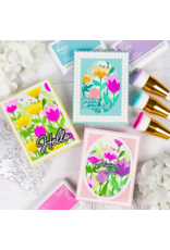 PINKFRESH PINKFRESH STUDIO FLORAL FIELD STENCIL SET 7/PK