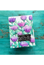 PINKFRESH PINKFRESH STUDIO FLORAL FIELD STENCIL SET 7/PK