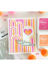 PINKFRESH PINKFRESH STUDIO ELEVATED RAINBOWS STENCIL SET 4/PK